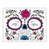 Papel de Tatuaje Facial de Halloween Transfronterizo Festival de la Muerte Pegatinas Faciales Festival de los Muertos Pegatinas de Tatuaje Festival de Fantasmas Pegatinas Faciales