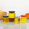 Botella de miel de vidrio transparente de 25 ml, frasco de vidrio sellado, botella de nido de pájaro, botella de miel de tamaño pequeño, botella de mermelada vacía