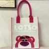 Bolsa Tote de Feltro Novo Estilo com Letras Personalizadas Abertas no Topo, Grande Capacidade, Bolsa Tote Versátil de Ombro