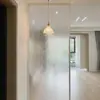 Tela de Entrada para Sala de Estar de Luxo Leve Moderna Simples de Aço Inoxidável Decoração de Divisória de Vidro para Quarto Bloqueio