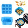 Suministro Exclusivo Transfronterizo de Juego de Bandejas de Silicona para Freidora de Aire, Bandeja para Hornear de Grado Alimenticio, Herramientas Especiales para Hornear Resistentes a Altas Temperaturas