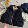 Chaleco de plumón para niños 2026 Invierno Nuevo Estilo de Moda para Niños y Niñas, Color Sólido 90% Plumón de Pato Blanco Chaleco sin Mangas para Ropa de Abrigo