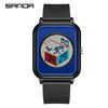 Sanda Reloj Despertador Creativo de Venta Caliente Movimiento de Pantalla Única Reloj Multifuncional para Estudiantes Masculinos y Femeninos Reloj Electrónico de Moda para Hombre Dropshipping