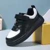 Zapatillas blancas para niños, nuevo modelo de comercio exterior, zapatillas deportivas para estudiantes, zapatillas deportivas casuales para niños mayores, zapatillas deportivas casuales para niños, zapatos negros para niñas