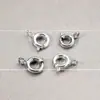 Plata de Ley Hebilla de Primavera Dorada Blanca Hebilla de Acabado Paquete de Cordón para Pulsera Collar Accesorios para Joyería Hecha a Mano DIY Hebilla Especial