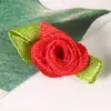 Mini Cinta de Satén Hecha a Medida Flor de Tela Pequeña Flores Tridimensionales Accesorios para el Cabello Hechos a Mano Accesorios y Materiales para Ropa