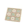 Juego de Madera Transfronterizo Xo Tres en Raya para Niños, Educativo, Entrenamiento de Pensamiento Lógico, Juego Interactivo de Mesa para Dos Jugadores, Venta al por Mayor