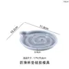 Chunqi ins lindo oso remolino redondo posavasos caja de almacenamiento base soporte de exhibición yeso molde de silicona