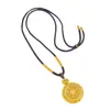Collar Brújula de Ocho Tesoros con Filigrana Chapada en Oro de Alta Retención de Color, Cadena para Suéter de Mujer Brújula Ruyi Giratoria Venta al por Mayor