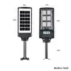 Nova Luminária de Rua Alimentada por Energia Solar com Três Modos, Detecção de Movimento Corporal, Controle Remoto Inteligente, Luminária de Parede Integrada, Iluminação de Rua à Prova d'Água para Exterior