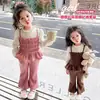 Conjunto de Ropa de Primavera para Niñas 2026 Nuevo Estilo Infantil Súper Lindo Estilo Coreano Elegante Conjunto de Dos Piezas Ropa de Primavera y Otoño para Bebé Niña
