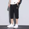 [Venta al por mayor de fábrica] Pantalones capri de seda de hielo de secado rápido para hombre, pantalones casuales delgados de verano, pantalones deportivos bordados chinos