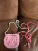 Bolsa de lona de manzana dulce y linda para niñas, nuevo modelo de verano 2026, alto atractivo estético, moderna, casual, bandolera de gran capacidad