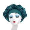 Venda Quente Transfronteiriça Touca de Cetim de Aba Larga Alta Elasticidade Touca para Beleza e Cuidados com o Cabelo Touca Respirável Touca para Banho de Quimioterapia Touca Turbante