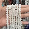 8mm Pedra Natural Cristal Ágata Disco Plano Contas Soltas Pulseira DIY Colar Acessórios de Joias Produtos Semi-Acabados Atacado