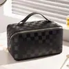 Bolsa de Maquillaje Tipo Nube de Cuero PU de Alta Calidad Transfronteriza, Estuche de Maquillaje Portátil de Gran Capacidad, Neceser de Viaje Portátil