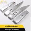 Adequado para 18 Camry moldura decorativa do interruptor do vidro fibra de carbono interruptor do vidro acessórios internos e externos