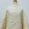 Tejido de Gasa de Doble Capa con Estampado Floral Pequeño Rosa, Adecuado para Pijamas, Ropa de Casa, Ropa de Bebé, Mantas Infantiles y Baberos