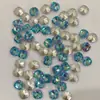 Explosiones de red de moda taladro de uñas cuadrado puntiagudo con forma especial Super Brillante Aurora cuadrado de cristal strass decoración para usar en uñas al por mayor