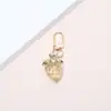 Acessórios Transfronteiriços Europeus e Americanos Estilo Fresco Pingente Chaveiro de Cereja Morango Toque Girly de Alto Padrão Ornamento Feminino