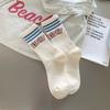 Nuevo de Principios de Otoño Moda Deportiva Versátil Estilo Coreano Moda Ins Japonesa Calcetines Deportivos Blancos Calcetines para Mujer
