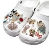 Zapatos Croc Flores de Metal para Zapatos Removibles Hechas a Mano Accesorios DIY Oso Cristal Hebilla Decorativa para Zapatos Accesorios Pequeños con Fragancia