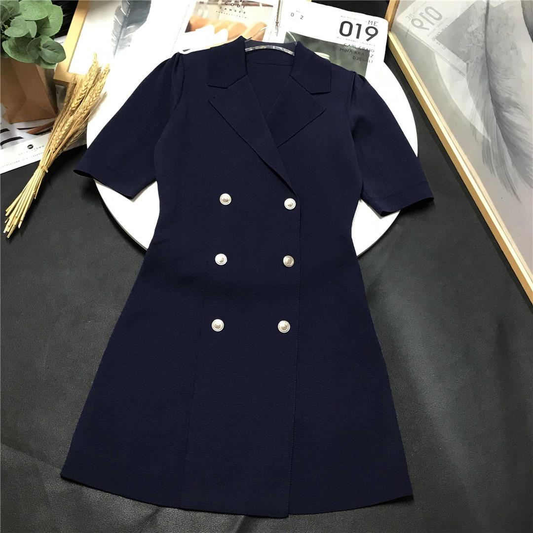 双排扣连衣裙  藏青  S1 M2  L1-