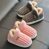 Pantuflas de Algodón para Niños Invierno Niño Bebé Tacón de Bolsa 1-3 Años 2 Cálidas Interior Hogar Niñosren Zapatos de Algodón Femeninos Zapatos Peludos