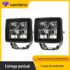 Foco de Destaque 40W Cinza Chumbo Anti-Reflexo 3X3 Sem Parafusos Destaque Foco de Destaque 3 Polegadas para Off-Road
