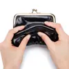 Bolsa para Monedas Nueva Retro Personalizada para Mujer Billetera Corta de Piel Genuina Bolso para Monedas con Hebilla Mini Bolso para Cosméticos