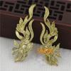 60 * 20mm pingente de vime de flor de cobre fundido (direção esquerda e direita) DIY antigo cocar hairpin acessórios de material