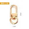 Acessórios para joias DIY fivela de porta em liga de zinco chaveiro de metal rotativo de alta qualidade fivela de porta ferragens para bolsa fivela personalização