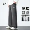 Pantalones Casuales de Retazos Estilo Americano con Tres Rayas, Forrados de Polar, Nuevos Pantalones Deportivos Juveniles Otoño e Invierno, Pantalones Largos Sueltos para Hombre
