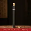 Tubo de Incienso Lacado de Sándalo Morado, Portainciensos Estilo Chino, Artesanía de Tubo de Incienso de Palo de Rosa Africano