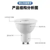 Lâmpada LED GU10 Copo para Compras Shopping Hotel Roupas Holofote de Destaque Lâmpada de Economia de Energia Copo de Lâmpada MR16 Pino Grande Copo de Lâmpada Branco