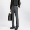 Venta al por mayor de fábricas de comercio exterior: Pantalones de vestir elásticos para hombre, ligeros, transpirables, de pierna ancha, corte ajustado, versátiles, con caída suave