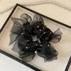 Lazo de Malla de Lunares Dulce y Elegante para el Cabello, Coletero de Alta Gama Estilo Francés, Sujetador de Cola de Caballo, Diadema Esponjosa