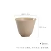Taza de Té de Cerámica Moji Original Color Tierra Kung Fu Set de Té Neumático Delgado Hogareña Taza Individual Simple Té Estilo Japonés Taza de Té tamaño pequeño