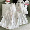 Pijama de Algodón Nube Nuevo Estilo de Verano para Mujer, Tirantes con Estampado de Estrellas, Pantalones Cortos con Almohadillas en el Pecho, Ropa de Abrigo Estilo Girly, Ropa para el Hogar