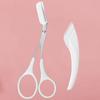 Set de Peine y Herramienta para Dar Forma a las Cejas con Rastillos para Cejas Anti-Rayaduras, Tijeras Portátiles para Cejas, Herramienta Portátil de Doble Uso para Recortar Cejas Fácil de Usar para Principiantes