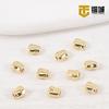 Chapado en oro real de 14K, cuentas de piedra de forma especial, retención de color, pulsera irregular con cuentas, collar barroco, accesorios de cobre