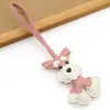 Nuevo Colgante de Bolso de Schnauzer de Cuero, Lindo Colgante de Cachorro, Joyería de Nicho, Llavero de Coche, Regalo para Niña