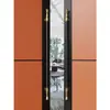 Manija de Puerta Antigua de Bronce Estilo Europeo Simple para Hotel Club House, Manija de Puerta Corredera sin Marco de Acero Inoxidable con Vidrio de Madera Maciza