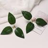 Folha verde simulação folha rosa diy acessórios de flores artificiais planta folha simulação arranjo de flores folha rosa