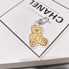 Bonito cartoon urso chaveiro acrílico Internet celebridade estilo coreano carro chaveiro casal estudante chave pingente