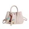 Bolso de Moda con Patrón de Lichi 2026 Nuevo Estilo Primavera/Verano Bolso Cruzado Fresco Versión Coreana Bolso de Hombro Informal para Viajes Diarios para Mujer
