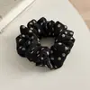 Elástico de Cabelo Scrunchie de Chiffon com Bolinhas Estilo Ins Japonês Coreano Nicho Novo Estilo Moda Simples Versátil para o Dia a Dia para Mulheres