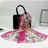 Bufanda de Seda Casual Estilo Coreano 50*160 Bufanda Larga Bufanda de Georgette Similar a la Seda Bufanda Delgada de Seda de Alta Gama para Mujer DIY