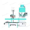 Máquina envasadora de partículas de plástico de un solo tolva pesaje cuantitativo automático máquina de coser y envasar equipo de envasado para bolsa de nylon bolsa tejida