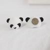 Lindo Broche de Panda Tridimensional de Dibujos Animados ins Corazón de Niña Muñeco de Peluche Lie Lie Lie Oso Gato Pin Insignia Cabeza de Panda